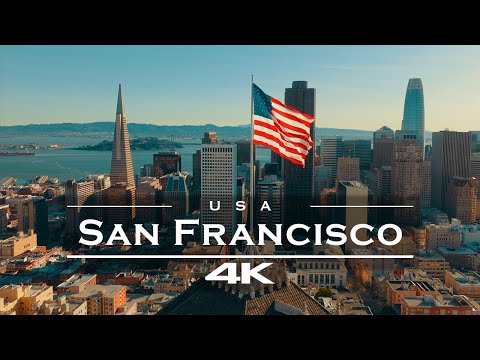 San Francisco - California, USA 🇺🇸 - by drone [4K]