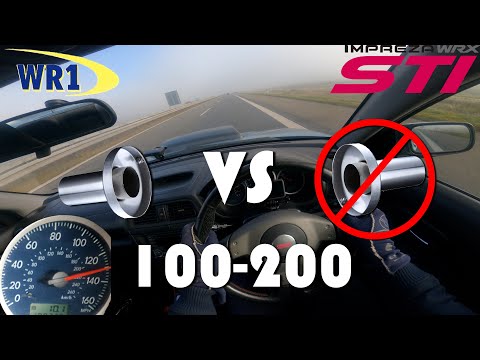 Subaru WRX STI WR1 | 1 of 500 | TOMEI Comparison | 100-200 km/h Acceleration on Autobahn