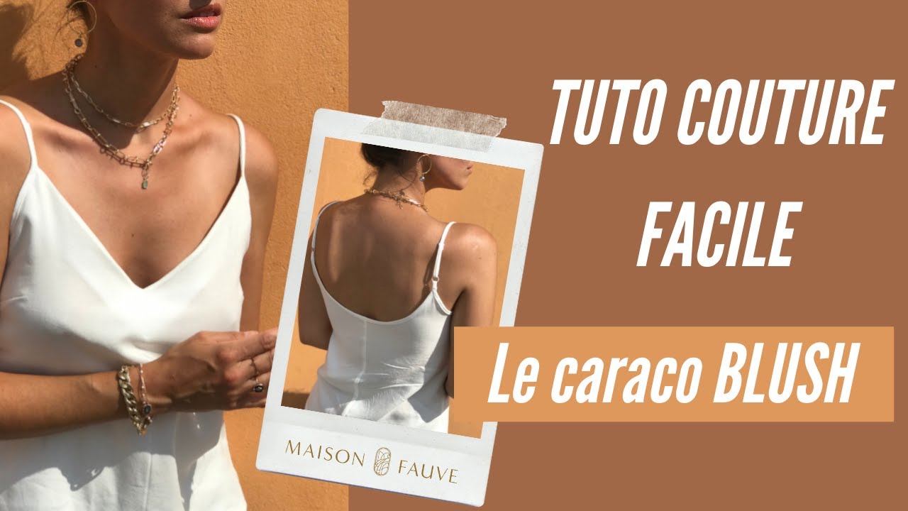 Patron couture caraco, fond de robe Blush / PDF (A4, A3, A0, US Letter) - Cadres, Calques par Taille, Vidéoprojection