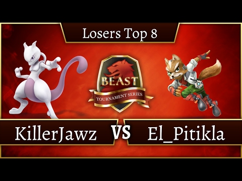 BEAST 7 - KillerJawz (Mewtwo) Vs. El_Pitikla (Fox) - Losers Top 8 - Smash 4 Singles