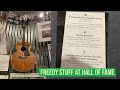 Freedy Johnston on his Guitar at the Rock and Roll Hall of Fame in Cleveland