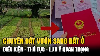 Cú Hích 2026: Chuyển Đất Vườn Sang Đất Ở Chỉ Nộp 30% Tiền Sử Dụng Đất - Bí Quyết Tiết Kiệm Cả Tỷ Đồng!
