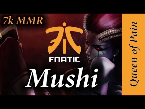 Fnatic Mushi Queen of Pain MID 7k MMR