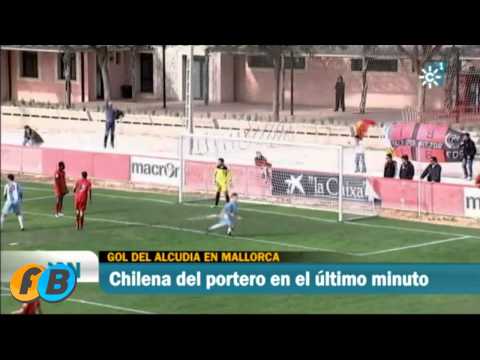 Gol de chilena del portero (Tolo Barcelo) en el Mallorca B 1-1 Alcudia (3ª Gr XI) 10/11/2013