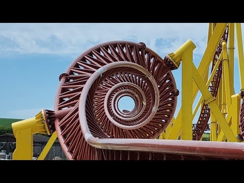 New 10 Inversion Roller Coaster -  Flamingo Land Resort - Construction Progress Video June 2021