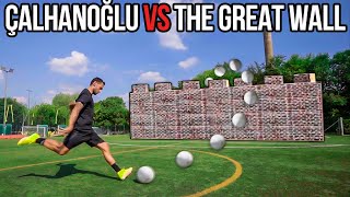 Can Hakan Calhanoglu score a free kick against a 3m-high wall