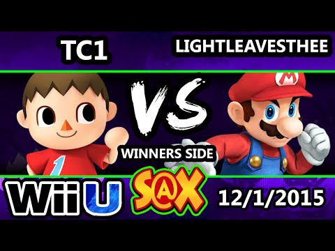 S@X 126 - TC1 (Villager) Vs. TheLightLeavesThee (Mario) SSB4 Tournament - Smash Wii U - Smash 4