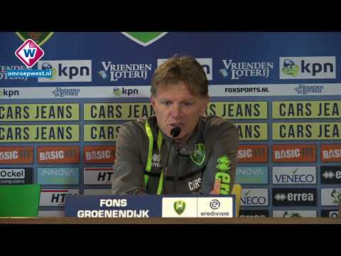 ADO-trainer Fons Groenendijk blikt vooruit op Sparta - ADO Den Haag