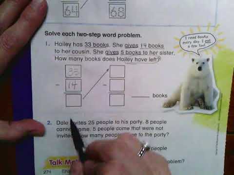 Two-Step Word Problems (less 9)