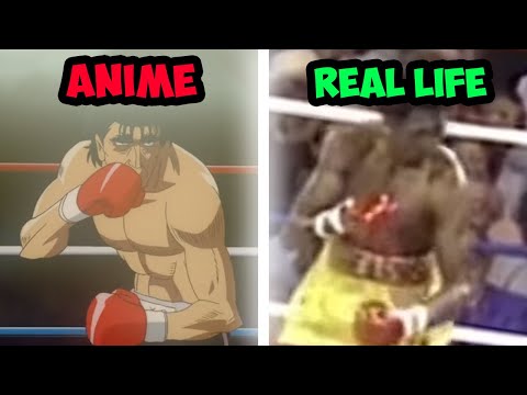HAJIME NO IPPO CHARACTER TECHNIQUES IN REAL LIFE..