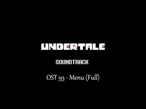 Undertale Reorchestrated - OST 93 - Menu (Full)