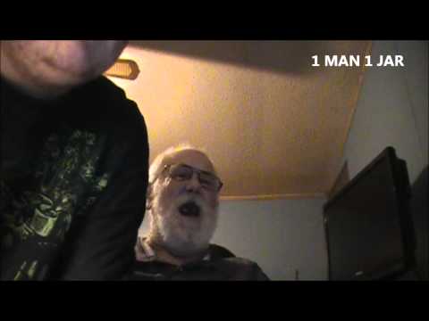 Angry Grandpa watches 2 guys 1 horse and 1 Man 1 Jar