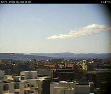 Timelapse of Oslo 2007-04-03