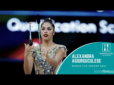 Alexandra Agiurguculese (mazas/clubs) - World Cup Pesaro 2021
