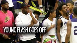 Download the video "Bronny James & Zaire Wade Go Off in front of LeBron & Dwyane Wade!"