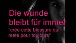Stich ins glück + paroles + traduction -- tokio hotel