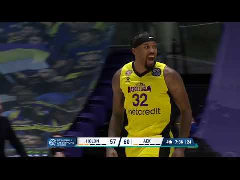 Hapoel UNET CREDIT Holon vs  AEK   Game Highlights