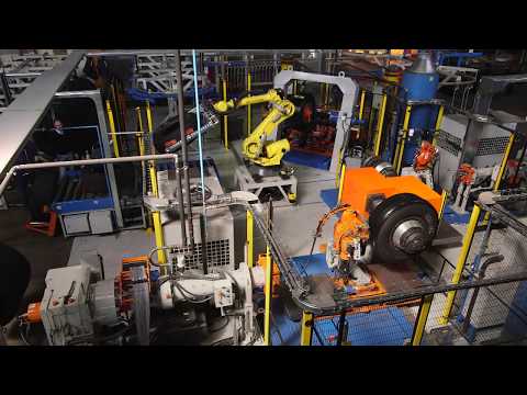 Bead-to-bead truck tire retreading robotic building island | Marangoni