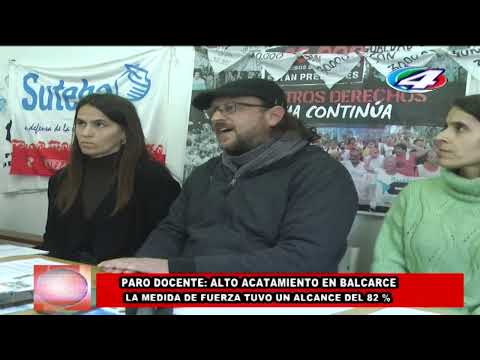 PARO DOCENTE: ALTO ACATAMIENTO EN BALCARCE.