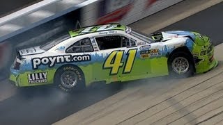 Timmy Hill crashes, collects Hornish