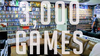 MASSIVE GAME ROOM TOUR - 3000 GAMES - Largest BOXED N64 collection Crazy Game Room!