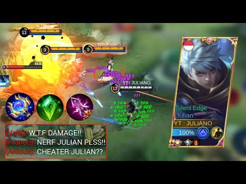 25 KILLS!! THIS IS HOW TO USE JULIAN STILL OP! | JULIAN MAGE BUILD! ( INSANE DAMAGE ) Mobile Legends