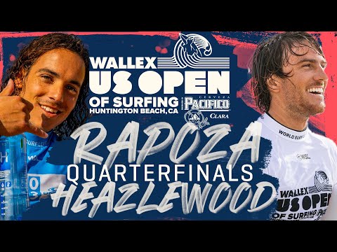 Nolan Rapoza vs Reef Heazleweed | Wallex US Open of Surfing - Quarterfinals Heat Replay