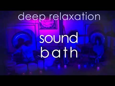 Sound Bath ft Crystal Bowls ~ deep Sound Healing Sound Meditation (432 hz - no talking) Video