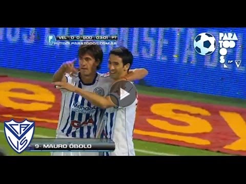 Gol Obolo.  Vélez 0- Godoy Cruz 1. Fecha 17. Torneo Inicial 2013. Fútbol Para Todos.