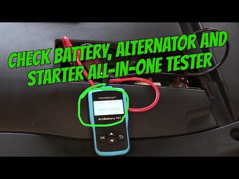 EASY WAY HOW TO CHECK CAR BATTERY A STARTER AND...