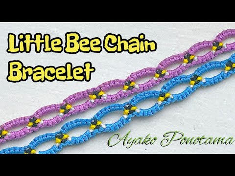 !Quick & Fun! How to make Little Bee Chain Bracelet