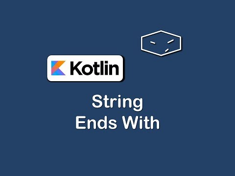 string ends with in kotlin