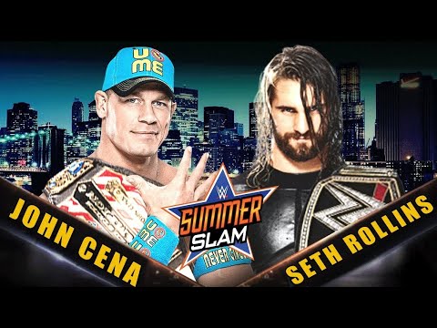 Seth Rollins vs John Cena Summer slam Highlights winner takes all
