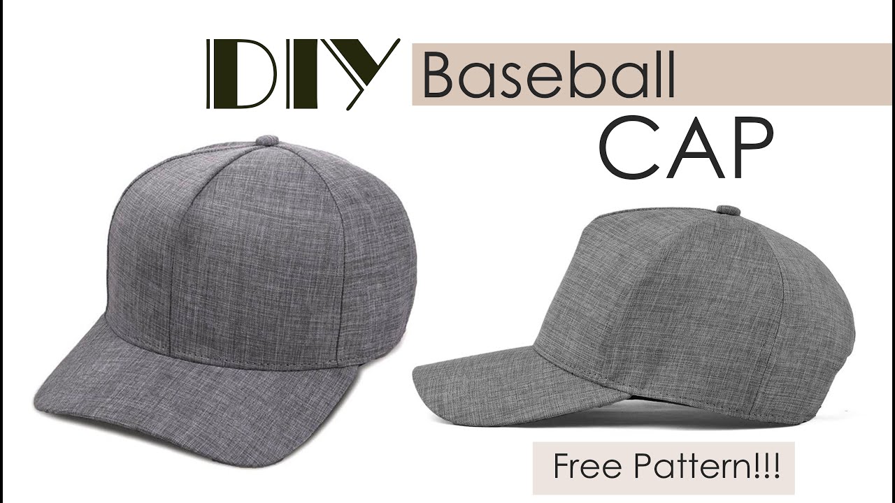 DIY Baseball Cap | How to make Baseball Hat (Free Pattern)