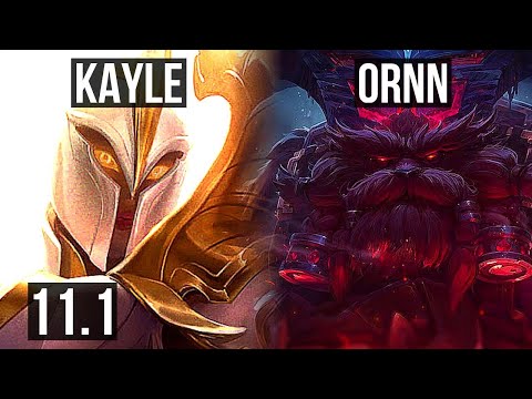 KAYLE vs ORNN (TOP) (DEFEAT) | Rank 3 Kayle, Rank 18 | EUW Grandmaster | v11.1