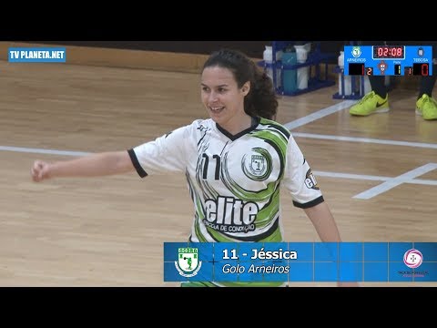 Resumo Futsal Feminino: ARNEIROS 6x1 TEBOSA - Taça de Portugal FPF - 2018/19