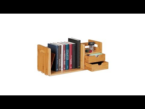 Organiseur de bureau en bambou Marron - Bambou - 81 x 21 x 19 cm