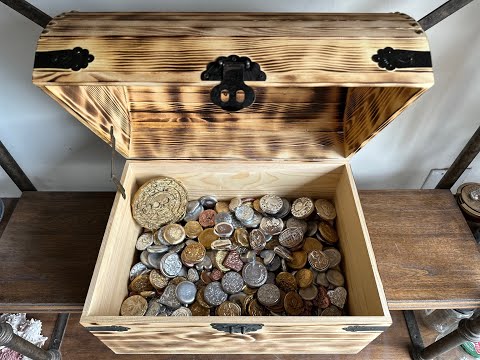 Treasure Chest - Rearranging The Stack - Melting Aluminum and Making Coins - The Growing Stack