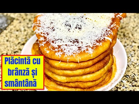 Romanian Deep-Fry Pie with Cheese and Sour-cream 🇹🇩 #romanianfood #romania#plãcintã