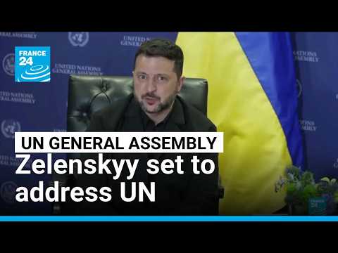 Zelenskyy set to address UN as Russia strikes Kyiv