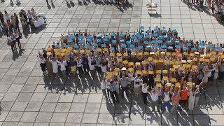 preview picture of video '200 легкоатлетів у Мукачево збирали пожертви для АТО'