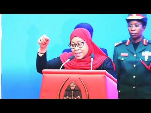 President of the United Republic of Tanzania, H.E. Dr. Samia Suluhu Hassan, speaking on the protection of national resources through the power of the pen during the Tanzania Publi Bar Association (TPBA) AGM