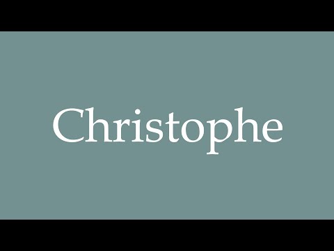How to Pronounce ''Christophe'' Correctly in French