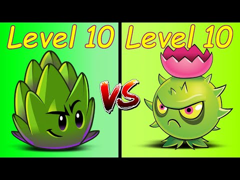 Plants vs Zombies 2 - Owerview Dartichoke 10 VS Homing Thistle 10 Premium Plants PVZ 2