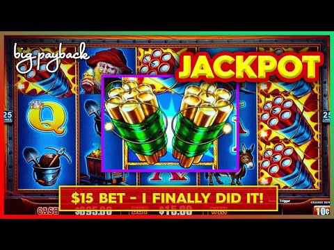 $15/Spin → RARE JACKPOT Feature! Eureka Treasure Train Slot - FINALLY!!