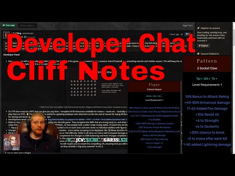 D2R Developer Round Table Cliff Notes (Merc Changes, New Rune Words, Upgrading Set Items, Ect)