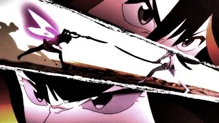 Kill la Kill - Kiryuin Satsuki vs Matoi Ryuko second Kamui fight 60fps FI - sub ESP & ENG