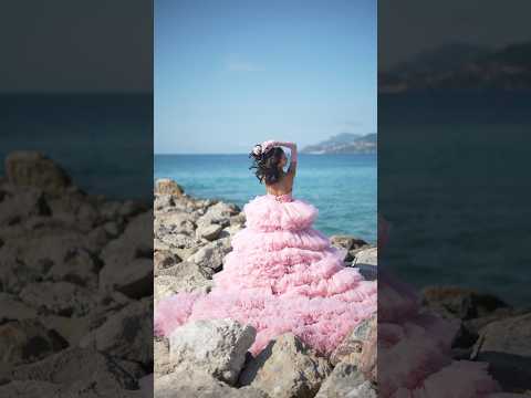 Walking through the creation of my Cannes red carpet gown 🌷💞 #bts #selfdesigned #cannes2024