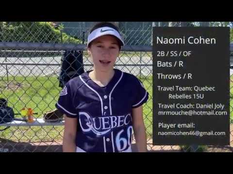 2022 Naomi Cohen 2B/OF Softball Skills/Recruiting Video