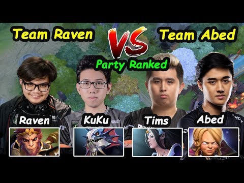 Raven - [Monkey King] No.1 Carry Party Ranked vs Abed [Invoker Kid] Tims Dota 2 7.22 pro Gameplay